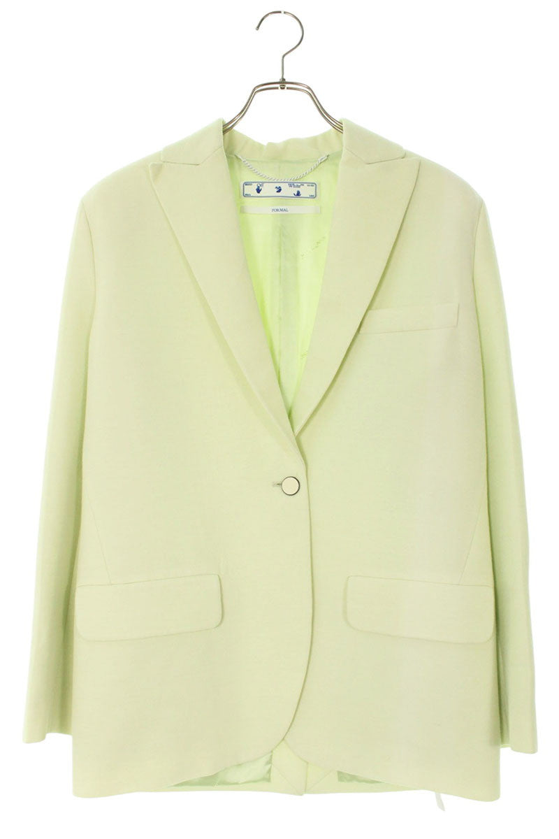 Off-White Tomboy Tailored Blazer Light Viscose Wool Size 38