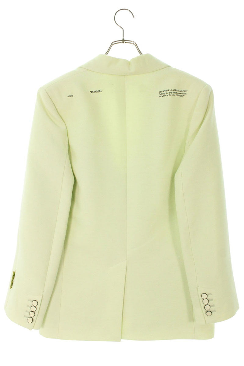Off-White Tomboy Tailored Blazer Light Viscose Wool Size 38