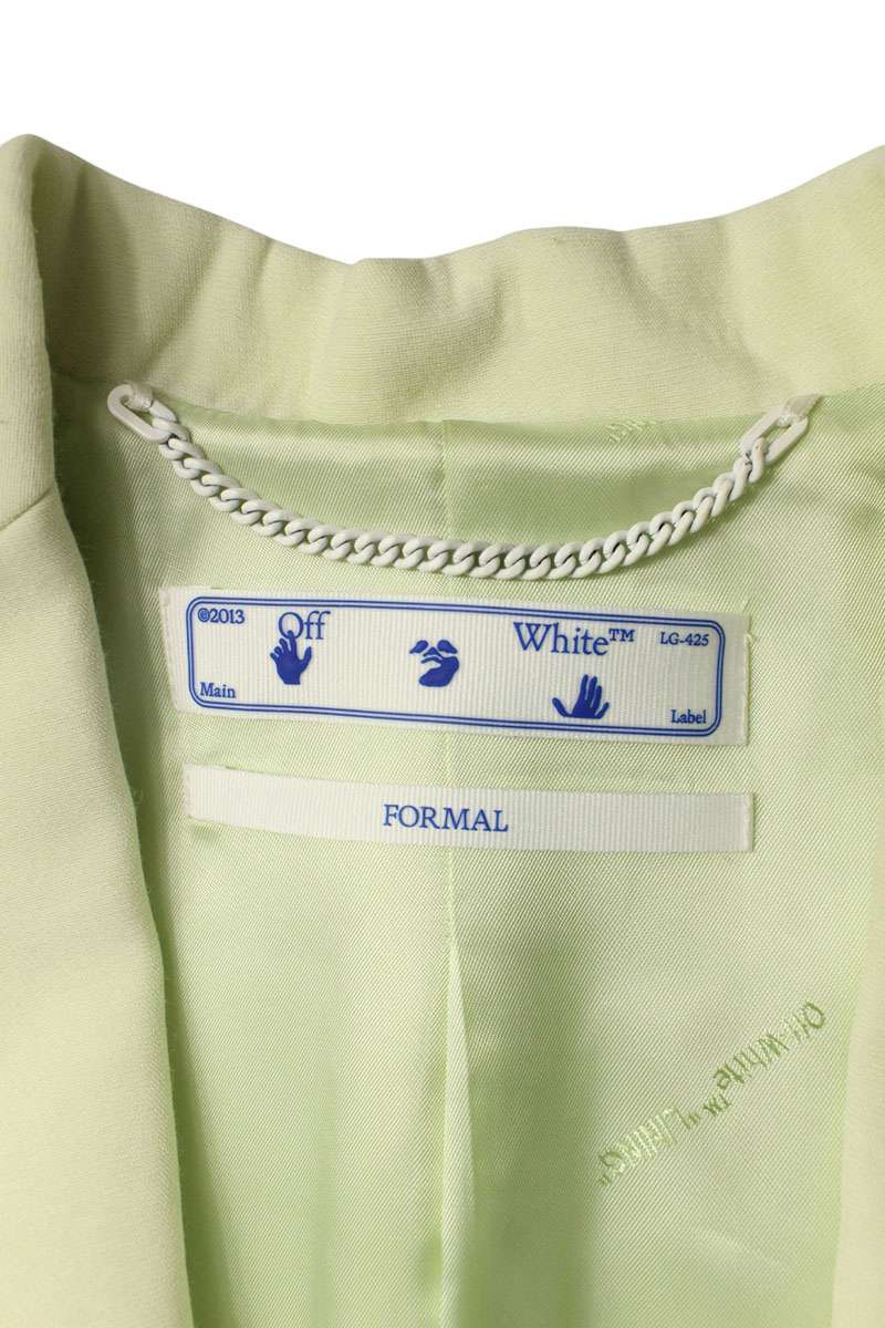 Off-White Tomboy Tailored Blazer Light Viscose Wool Size 38