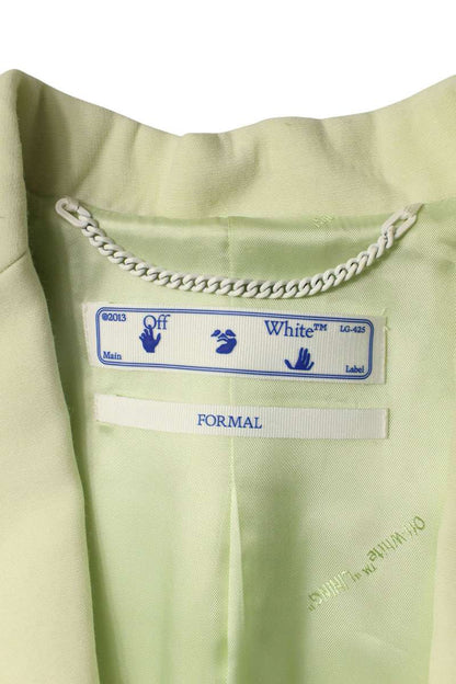 Off-White Tomboy Tailored Blazer Light Viscose Wool Size 38