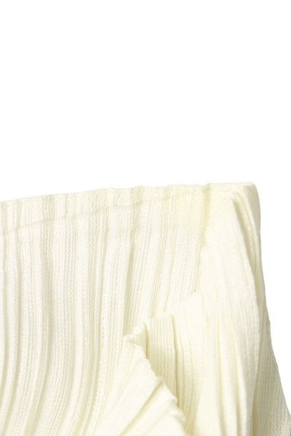 Vintage Pleated Polyester Jacket White 16AW Size 3