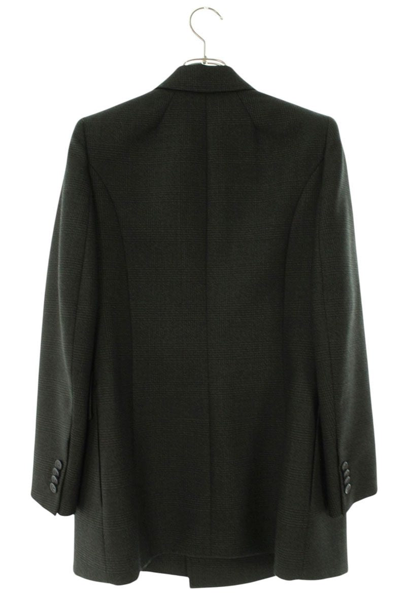 Balenciaga Gray Glencheck Wool Jacket Size 34
