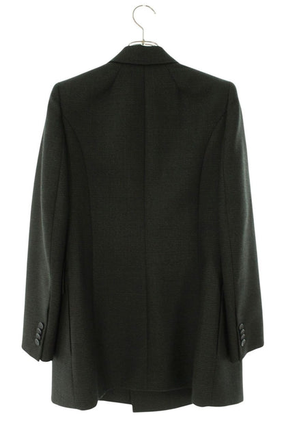 Balenciaga Gray Glencheck Wool Jacket Size 34