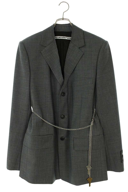 Alexander Wang Chain 3-Button Blazer Grey Size S