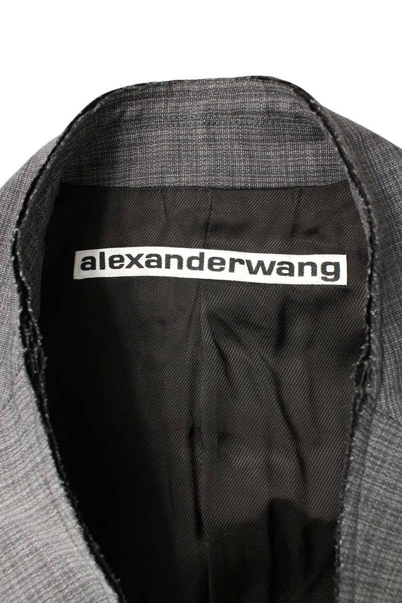 Alexander Wang Chain 3-Button Blazer Grey Size S