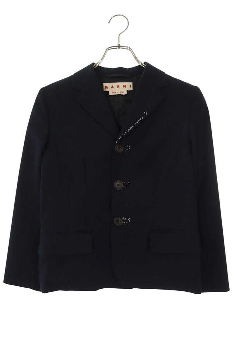 Marni 24AW Tropical Wool Jacket Navy Size 38