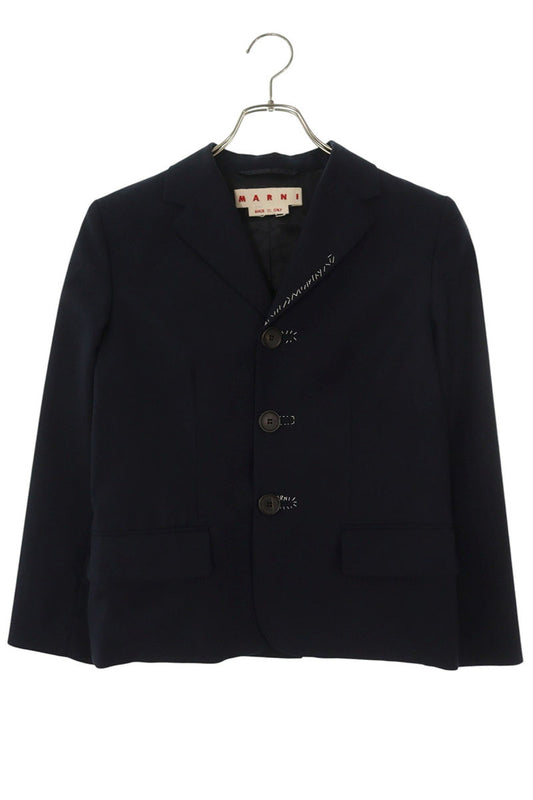 Marni 24AW Tropical Wool Jacket Navy Size 38