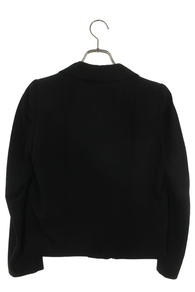 Dries Van Noten Black Gold Button Rayon Jacket Size 36
