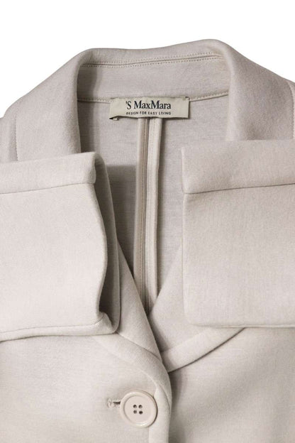 Vintage Light Gray Bonding Jacket Viscose Blend Size S