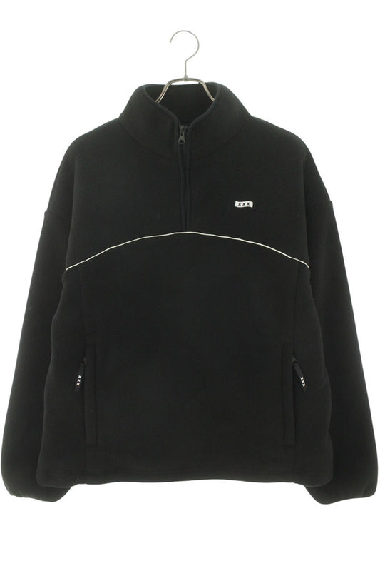 Japanese Brand Logo Embroidered Fleece Jacket Size FREE