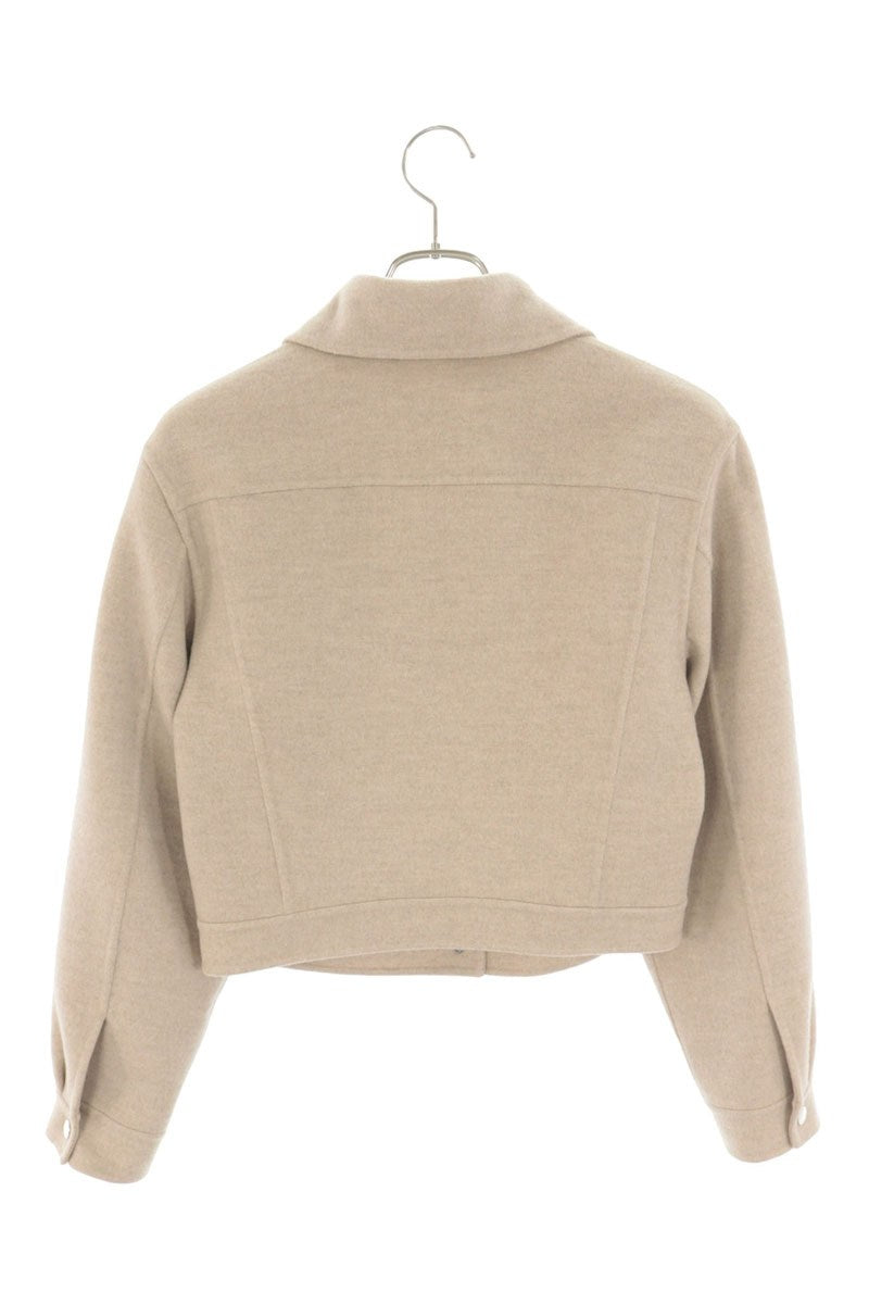 Hermes Ivory Cashmere Double Face Jacket Size 34