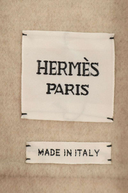 Hermes Ivory Cashmere Double Face Jacket Size 34