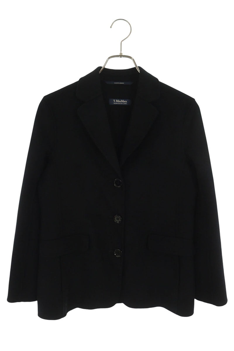 Vintage Black Pure Wool Jacket Size 36