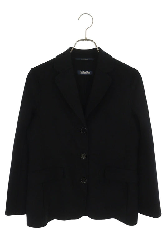 Vintage Black Pure Wool Jacket Size 36