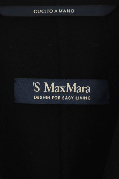 Vintage Black Pure Wool Jacket Size 36
