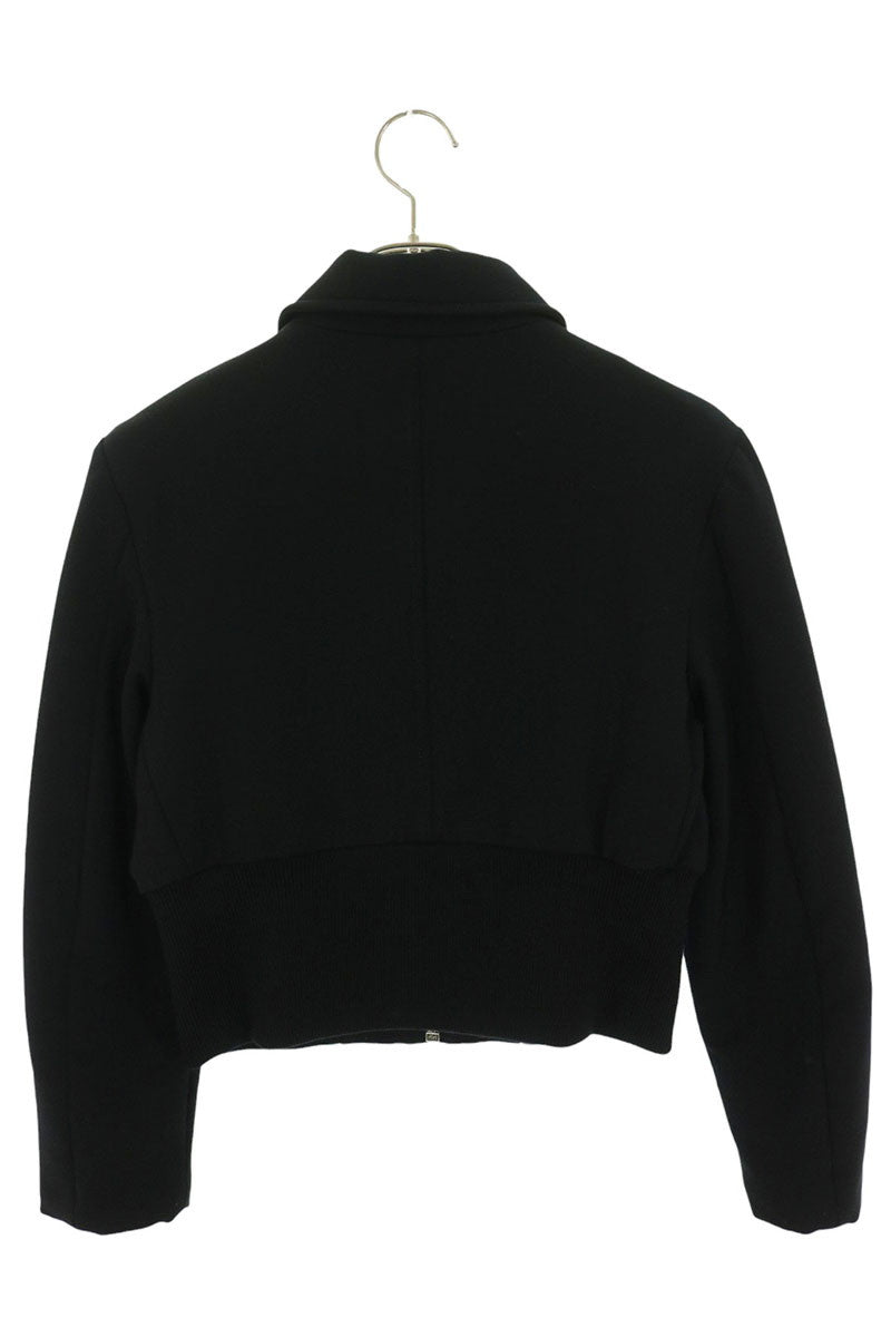 Prada Black Nylon Cropped Jacket Size 40