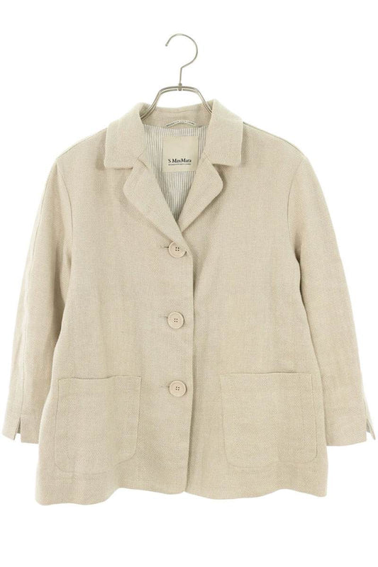 Vintage Gray Cotton Linen Jacket Size 36