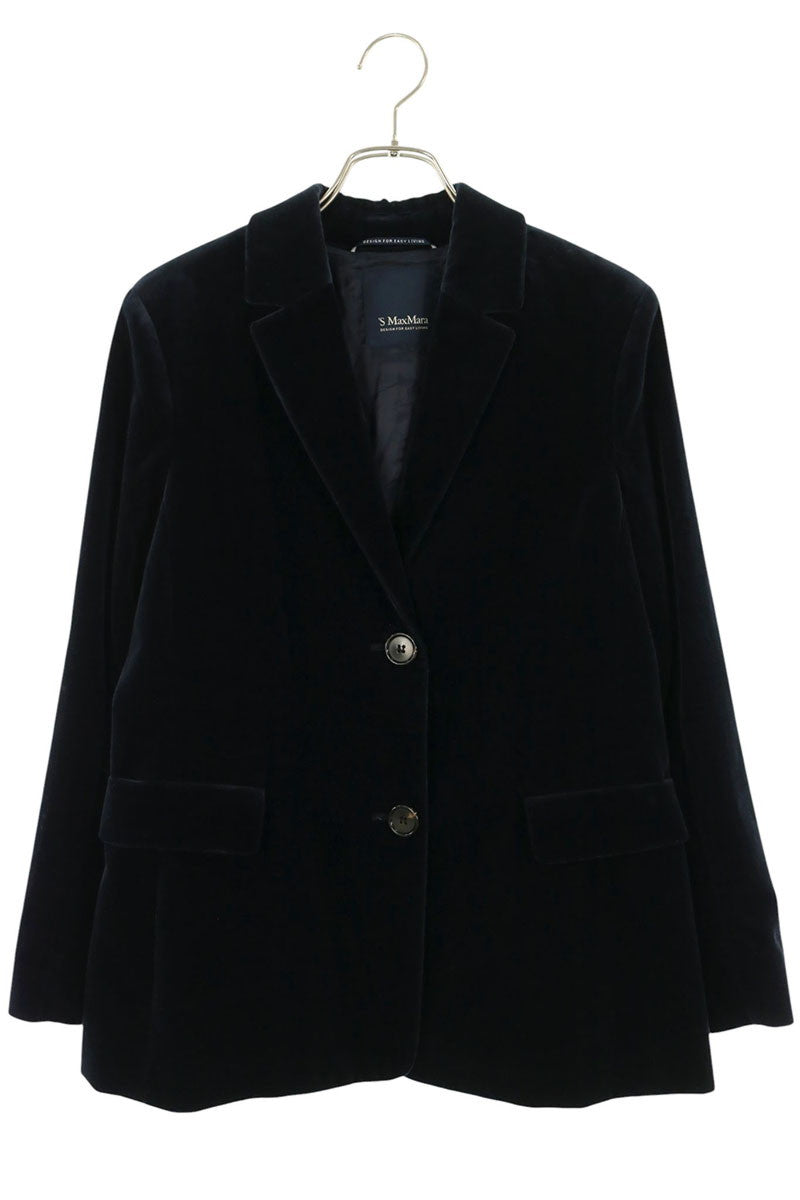 Vintage Navy Cotton Velour Jacket Size 36