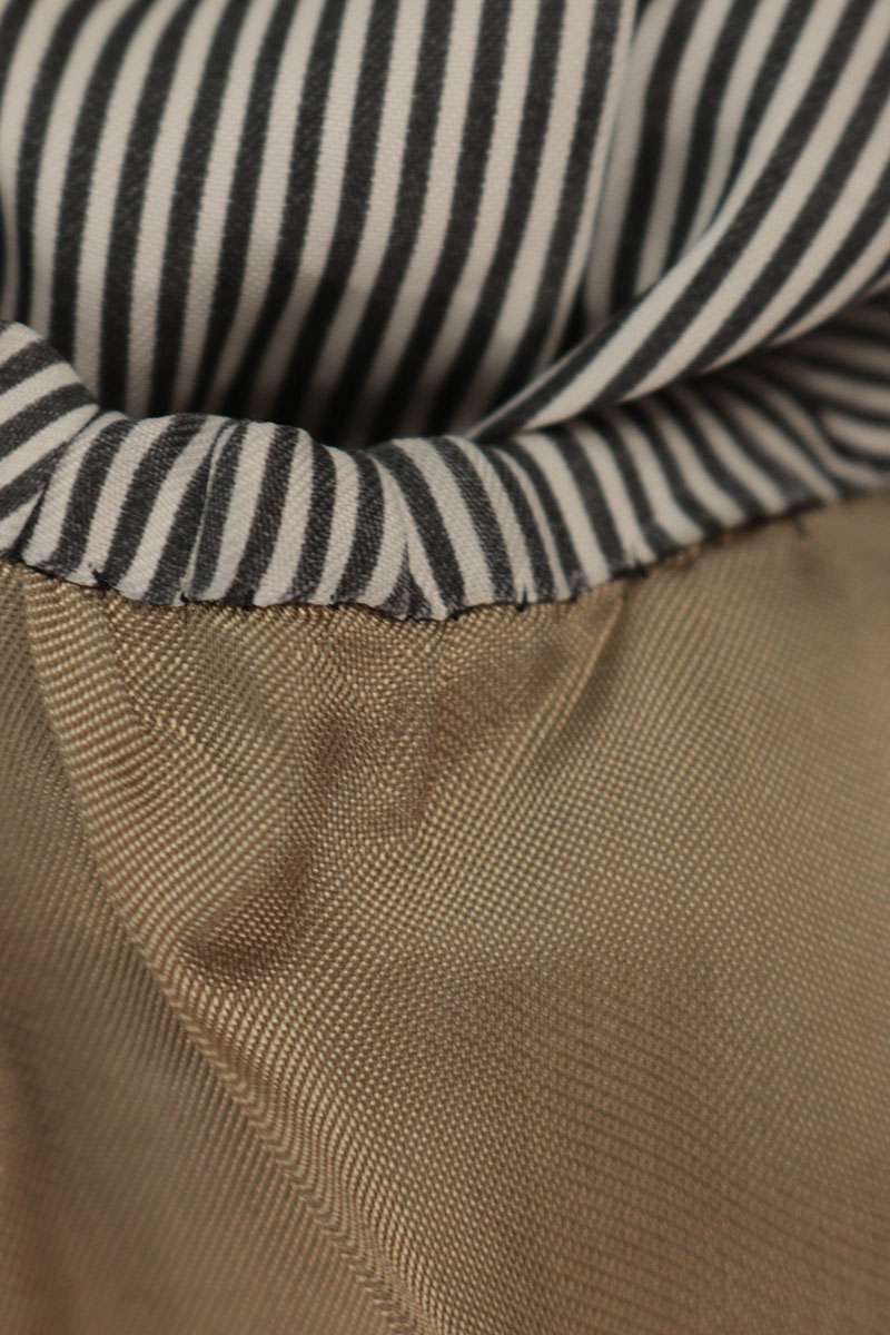 Celine Glen Check 2-Button Wool Linen Blazer Beige Size 34