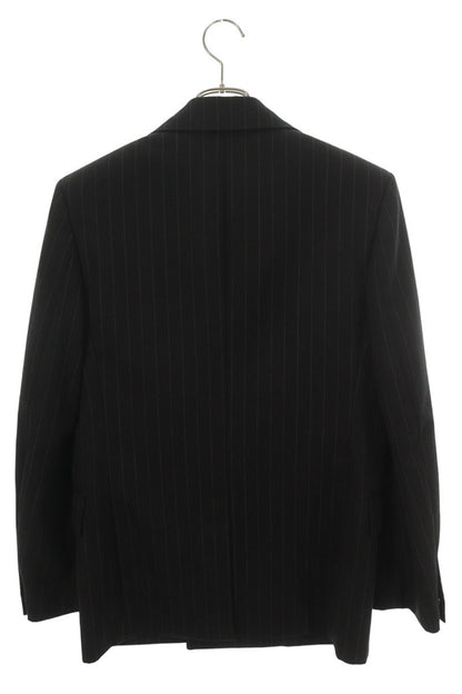Bottega Veneta Black Pinstripe Wool Jacket Size 36