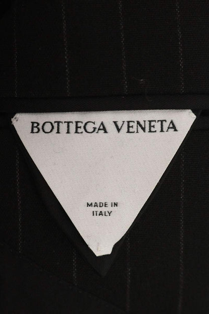 Bottega Veneta Black Pinstripe Wool Jacket Size 36