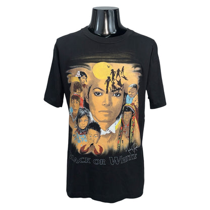 MICHAEL JACKSON 90s Black Or White Single Stitch Size L