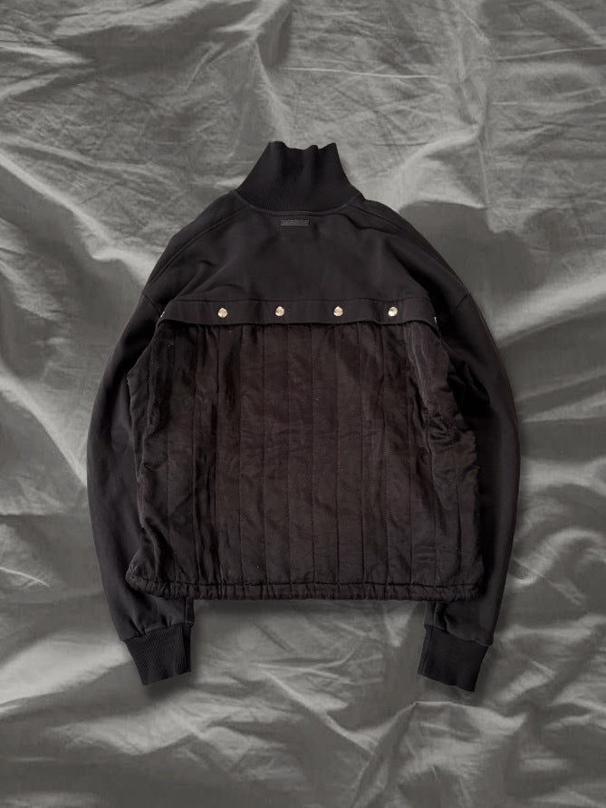 DIESEL BLACKGOLD Cotton Quilted Half-Zip Sweatshirt Size XS
