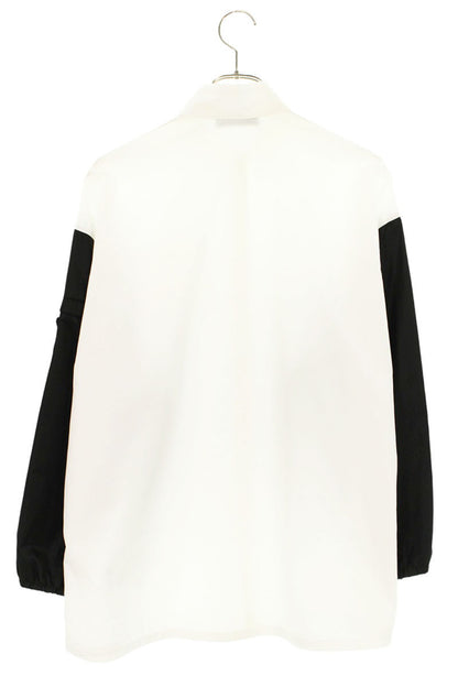Prada White & Black Cotton Long Sleeve Shirt Size 36