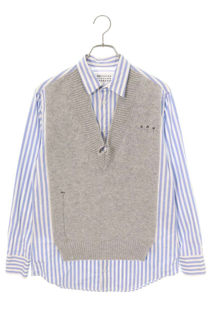 Maison Margiela 21AW Knit Docking Stripe Sweater Size 38