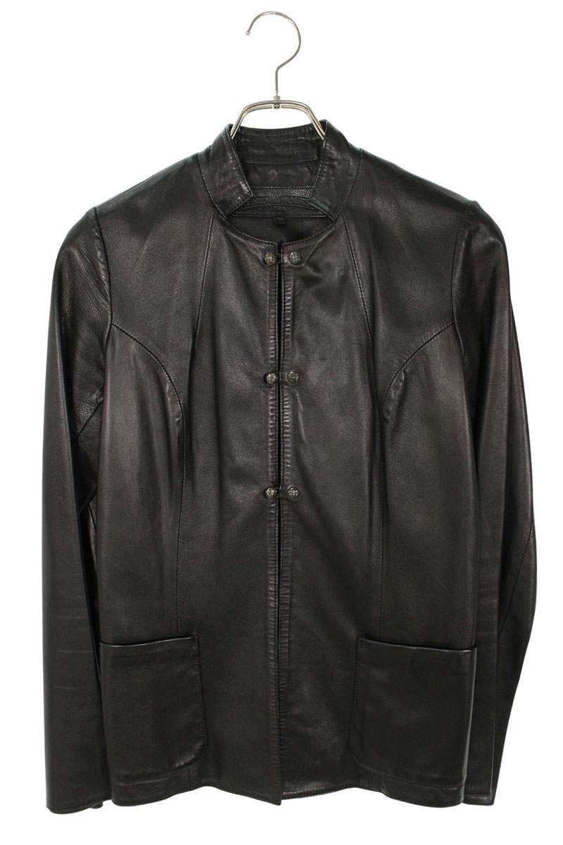 Chrome Hearts Cross Ball Button Long Shirt Black Size M