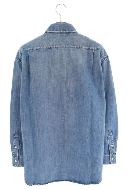 Miu Miu Logo Patch Denim Shirt 25AW Size 44