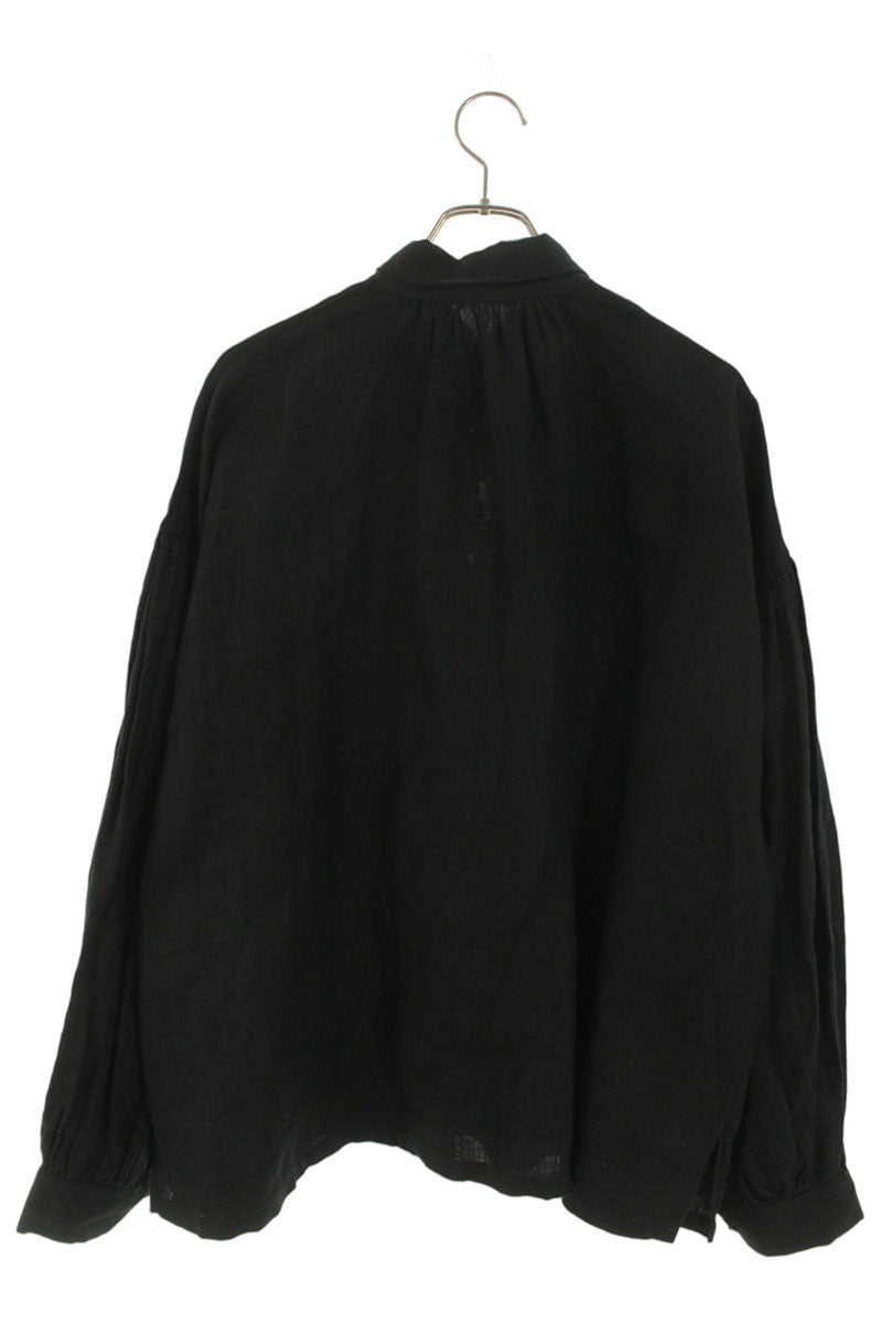 Kapital Black Frill Canvas Pullover Sleeve Shirt Size 1