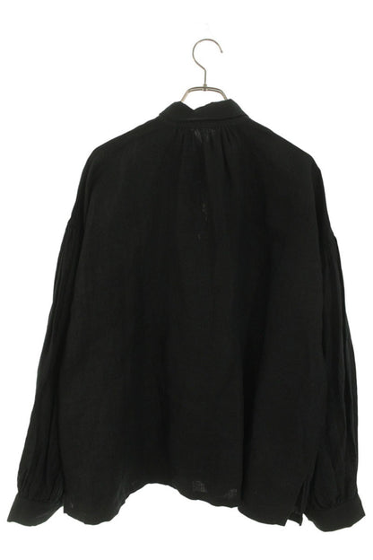 Kapital Black Frill Canvas Pullover Sleeve Shirt Size 1