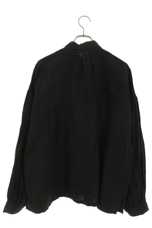 Kapital Black Frill Canvas Pullover Sleeve Shirt Size 1