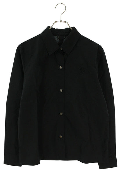 Chrome Hearts CH Cross Ball Long Sleeve Shirt Black/Silver Size S