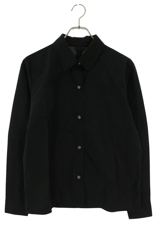 Chrome Hearts CH Cross Ball Long Sleeve Shirt Black/Silver Size S