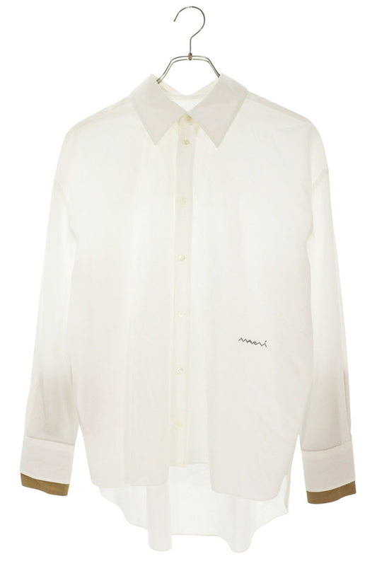 Marni 25SS Logo Embroidered Back Poplin Shirt Size 36