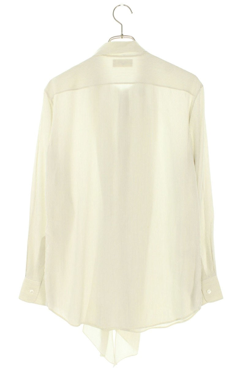 Celine Cotton Stripe Lavalliere Shirt Size 36