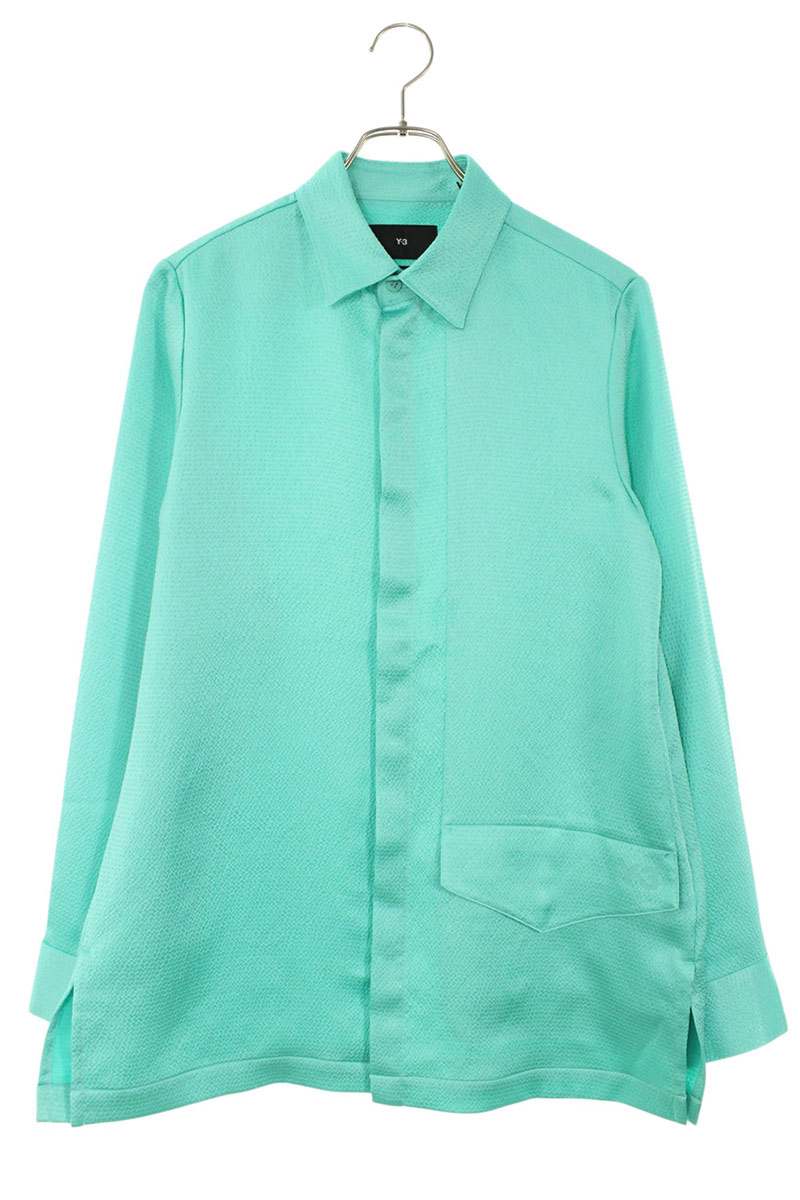 Yohji Yamamoto Green TCH SEER Long Sleeve Shirt Size XS