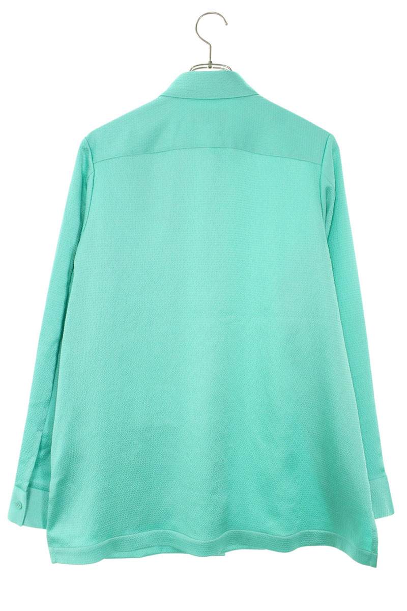 Yohji Yamamoto Green TCH SEER Long Sleeve Shirt Size XS