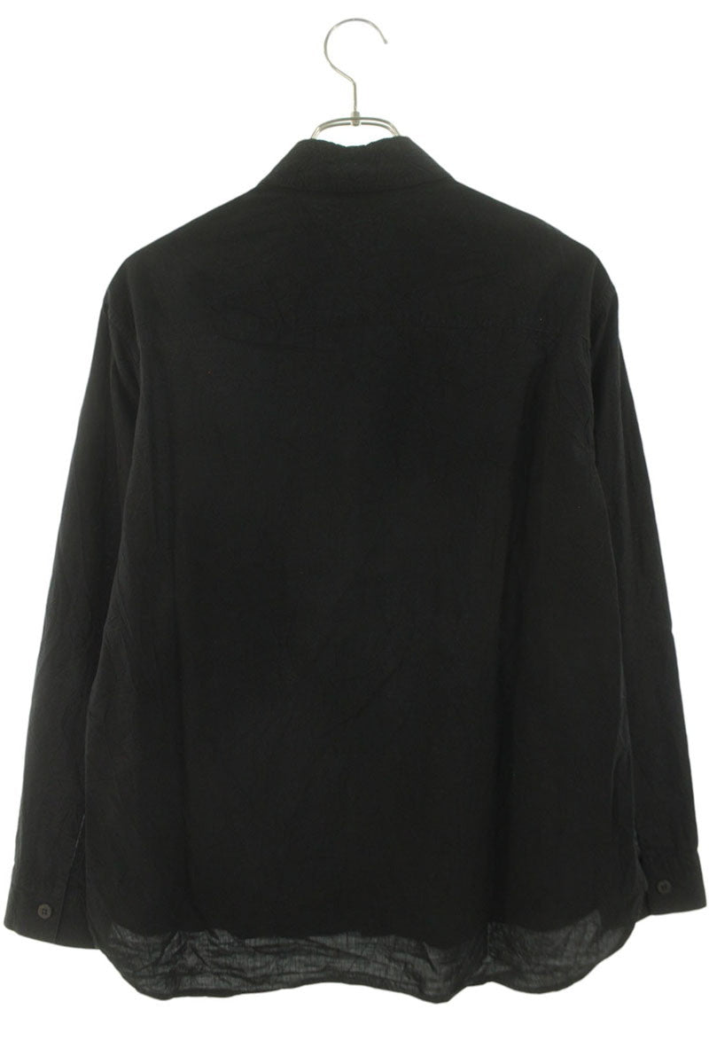 Limi Feu 24AW Layered Wrinkled Design Shirt Black Size 2