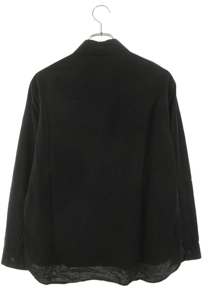 Limi Feu 24AW Layered Wrinkled Design Shirt Black Size 2
