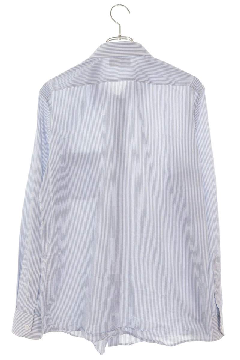 Celine Triomphe Embroidered Striped Sleeve Shirt Size 39