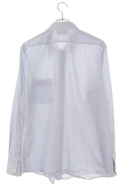 Celine Triomphe Embroidered Striped Sleeve Shirt Size 39