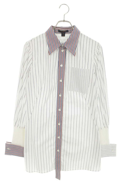 Louis Vuitton 18SS Ribbed Panel Stripe Sleeve Shirt Size 36