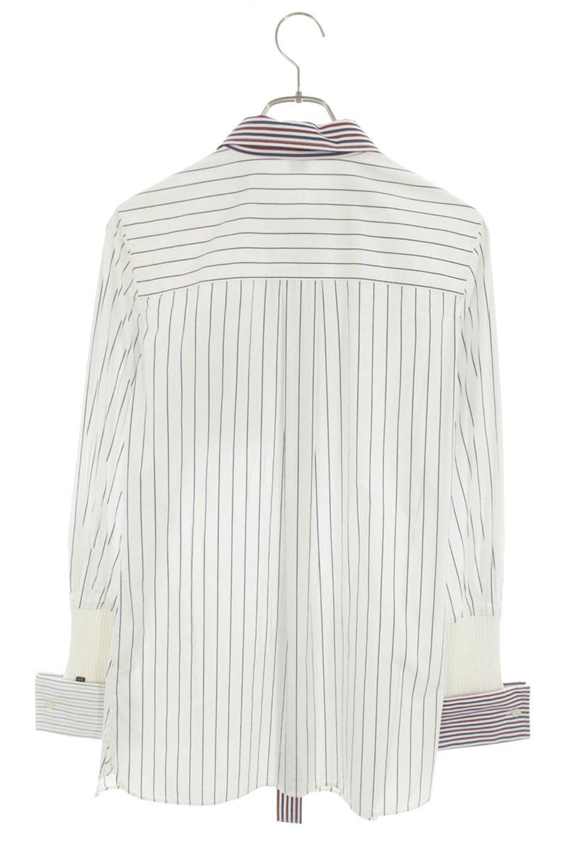 Louis Vuitton 18SS Ribbed Panel Stripe Sleeve Shirt Size 36