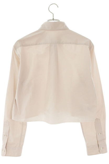 Miu Miu Cropped Logo Embroidered Long Light Pink Size 38