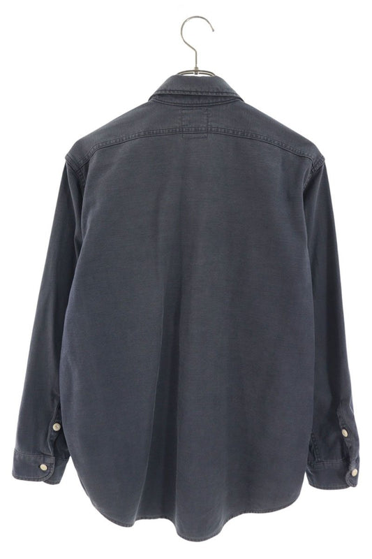Vintage Madison Blue Faded Denim Long Sleeve Shirt Size S