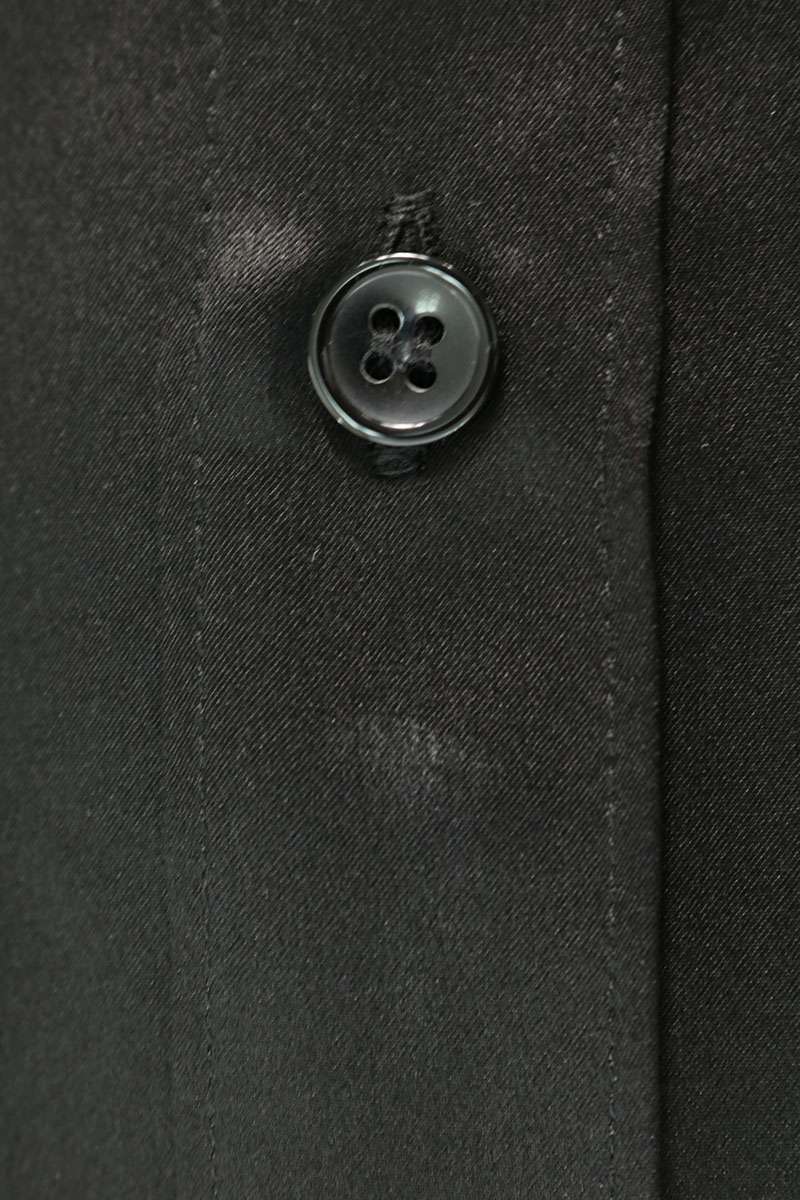Saint Laurent Paris Silk Long Sleeve Shirt Black Size F34