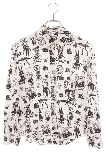 Vintage Paul Harnden Cotton Character Print Long Sleeve Shirt Size M